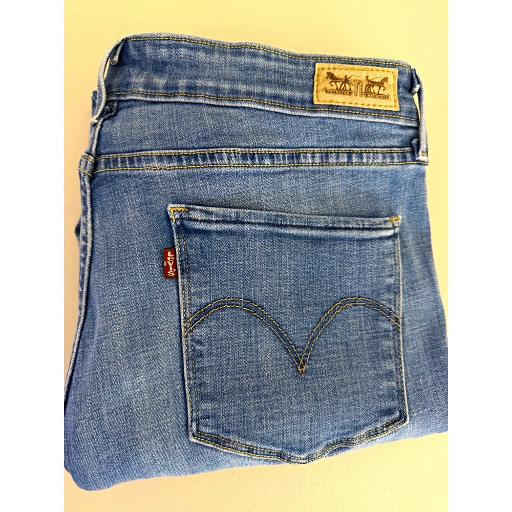 Levi's Womens 14 Regular Mid Rise Skinny Jeans Medium Wash Denim 5-Pocket 32x29